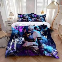 Game Arcane Anime Jinx Duvet Cover 3D Exquisite Print Bedding Set Comforter Bed Youth Home Decor Girls Boys Gift 135x200cm