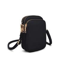 Sport Wallet, Mobile Phe Bag, Women Messenger Bag , Shoulder Bag, Handbag, Coin Purse, Retro Keychain Small Purse juoda