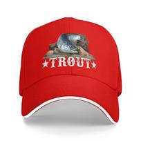 Unisex Baseball Hats  Fly Fishing Art Outdoor Streetwear Summer Sports Baseball Caps Hip Hop Cap Casquette Polychromatic Hats One Size
