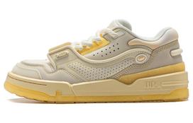 Li Ning 001 BTC Skateboard Shoes Men's Low Top Beige Yellow AGCU003-3 43