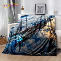 Kosminis laivas Kosminis laivas Visata NSO Antklodė, Flanelinė Minkšta Antklodė Namams Miegamajam Lovai Sofai Iškylai Biurui Žygiams Vaikams Dangalas 75x90cm