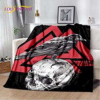 Retro Nordic Viking Mythology Odin Valhalla Blanket,Soft Throw Blanket for Home Bedroom Bed Sofa Travel Office Cover Blanket Kid 75x90cm