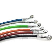 Motorcycle Dirt Bike Braided Brake Hose Line Steel Brake cable Hydraulic Banjo pipe 400mm-1500mm for motorcycle Universal Racing 500MM
