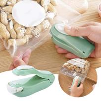 Mini Sealer Battery Operated Sealing Machine Portable For Bags Vacuum Air Sealing Vacuum Sealer Containers Glass One Size žalia