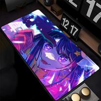 Oshi No Ko Hoshino Ai Computer Mouse Pad Mousepad HD Printing Computer Gamers Locking Edge Non-slip Mouse Pad XXL90x40cm Keyboa 600x300x2mm