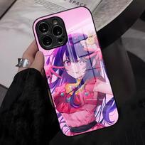 Oshi No Ko Hoshino Ai Computer Phone Case For IPhone 17 Pro Max 16 15 14 Pro Max 13 11 X Xs Xr 8 7Plus Glass Cover iPhone17