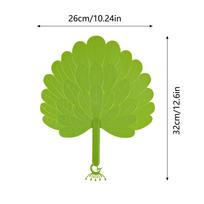 1PC Plastic Artificial Palm Leafs Fan Portable Cool Handheld Fan Artistic Home Decorations Summer Cooling Fan Photo Props žalia