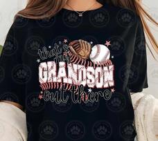 Baseball Grandma Shirt That’s My Grandson Out There Mothers Day Gift S