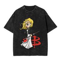 Humor Buffys The Vampires Slayers Spike TShirt for Men Crewneck Cotton Washed T Shirts Short Sleeve Tee Shirt Classic Clothes L