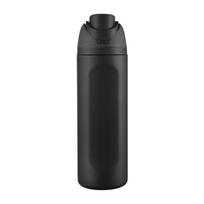 24 oz Nešiojama rankinė vaisių taurė, Dvigubo gėrimo dizaino sportinis vandens butelis su šiaudeliu, Vakuuminis izoliuotas 304 nerūdijančio plieno 750ml