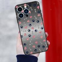 cat Dog paw design Case For iPhone 15 14 13 11 12 16 Pro Max Mini X XS Max XR SE2 Plus Shockproof Soft Back Cover iPhone 13 mini