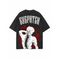 Anime Tokyo Ghoul Kaneki Ken Tshirt Vintage Yk Washed T Shirt Mens Clothing Summer Short Sleeve High Quality Cotton Tees Tops S