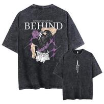 Gojo Satoru Jujutsu Kaisen Women Tshirt Washed Cotton Tshirt T Shirt Men Clothing Summer Short Sleeve Tees Streetwear S