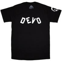 Devo Unisex T-Shirt: Booji Boy (Black) (Sleeve Print) (XX-Large) L