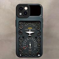 Aircraft instrument panel pattern phone case suitable for iPhone 17 16 15 14 13 12 11 Pro/Max/Plus anti drop and shockproof iPhone 16E
