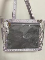 Sweet Lolita Pink Transparent Ita Bag Large Capacity Tote Harajuku Kawaii Aesthetic Handbag 36X30X10cm
