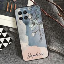PERSONALISED initials name floral Case For Honor X9b X8b X8a X9a X6a X7a X6 X7 X8 X9 Honor 90 Lite 70 50 Magic 5 6 Pro Cover Honor Magic5 Lite