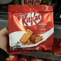 KitKat Mini Lotus Biscoff traškus vaflis šokolade 16,6g x 7 pakuotės One thing