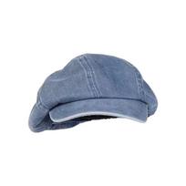 Washed Cloth Denim Beret Head Circumference Cloud Hat Casual Denim Octagonal Hat  Autumn mėlyna