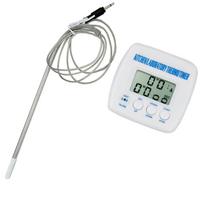 TA238 Food BBQ Thermometer Electronic Thermometer Kitchen Laboratory Temperature Meter Household Cooking Alarm Timer with Probe balta