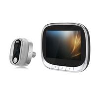 Tuya WiFi Smart Doorbell Peephole 4.3-inch IPS Display Wireless Night IR Move Detection Rechargeable Peephole Viewer Doorbell sidabras