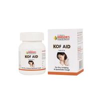 Bakson's Homoeopathy Kof Aid Tablets Respiratory Comfort Support Easy Breathing Daily Wellness Formula 75 Count
