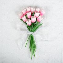 10pcs Real Touch Multi-color Artificial Tulips, Fake Tulip Flowers for Home & Wedding Decor 10pcs flower