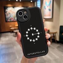 Interstellar Wormhole Phone Case For Iphone 16 15 14 Pro Max 13 12 11 Mini Xs Puls Lambskin Silicone Cover iPhone14 Pro