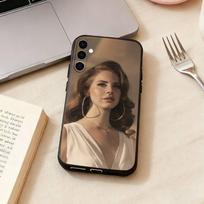 Singers Lana-Del R-Rey Phone Case Black Silicone Soft For Samsung Galaxy A73,A72,A71,A70,A53,A52,A51 Samsung a51 4g