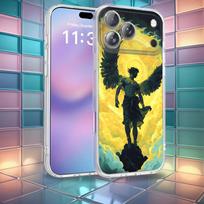 Archangel Michael Cross Phone Case For iPhone 16,14,11,17,13,15,12,Air,Plus,Pro,Max,E,Mini Frosted for MagSafe Magnetic iPhone17promax