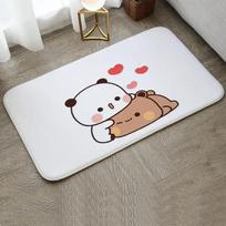 1 vnt. Bubu ir Dudu mielas animacinis sveikinimo kilimėlis Įėjimo durų kilimėlis Balkono vonios grindų kilimėliai Neslystantis kilimas Miegamojo kilimas Namų dekoras 40x60cm