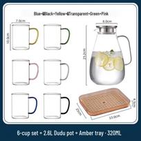 Handon Borosilicate Glass Cup & Pitcher Set
