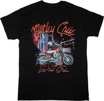 MOTLEY CRUE TAKE A RIDE ON THE WILD SIDE T-SHIRT  TARIFFS INCLUDED Unisex T-Shirt S įvairiaspalvis