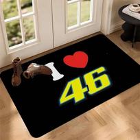 Motorcycle Racing 46 The Doctor Rectangle Carpet Colorful Sport Bike Fan Home Decor Mat Non Slip Floor Rug Entryway Doormat 40x60cm