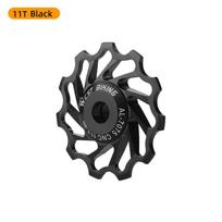 WEST BIKING MTB Road Bike 11T 13T Rear Derailleur Pulley Guide Wheel Support 8-11 Speed Bicycle Guide Roller Idler 4/5/6mm 11T Black