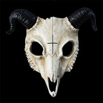 Adorable Pu Goat Skull Mask For Halloween Festivities Perfect For Parties And Costumes