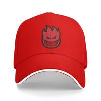 Spitfire Skate Saulėta beisbolo kepuraitė Vasaros mados trucker kepuraitė Moterims Unisex Lauko sporto snapback kepuraitė One Size red