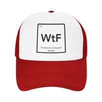 The EleUnisext of Surprise  WTF Trucker Hats Unisex Women  Hat Sun Hat Trucker Cap Breathable Polyester Mesh Baseball Cap Spring One Size
