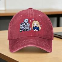 Pragmata Baseball Cap Sun Hugh And Diana Outdoor Sport Dropshipping Washed Trucker Hat Women Unisex Casual Print Snapback Cap One Size