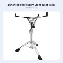 Snare Drum Includes Carrying Bag Percussion Instrument Performance Prepared Portable for Drummers, Acoustic Shows Reinforced Sit