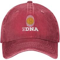 Fingerprint DNA Pride Baseball Cap Vintage Washed Denim Style Adjustable Dad Hat Unisex Can Be Adjusted