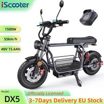 iScooter DX5 55KM/H Electric Scooter 15  Tubeless Tires 1500W Shopping Cart 48V/15.6AH Battery Oil Brake With NFC Unlock E Scooter DX5 55KM/H juoda