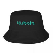 Mint Green Kubota Logo Bucket Hat Summer Basin Cap Hip Hop Fishing FisherUnisex Hat Retro Pattern Packable Sun Protection
