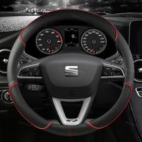 Automobilio vairo dangtelis mikropluošto oda 38cm neslystantis, skirtas Seat Tarraco Arona Ateca Ibiza Toledo Mii Leon Arosa Exeo ST FR