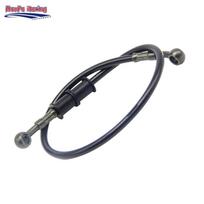 Motorcycle Bicycle Universal 28degree AN3 Hydraulic PTFE Brake Hose DOT Tubing Stainless Steel Braided Brake Line 10mm Connector 200cm 28-28
