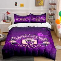 Manchester United logo pattern. Bedding sets Duvet cover sets Duvet covers Pillowcases(1 * Duvet Cover 2 * Pillowcases without duvet insert) 135x200cm