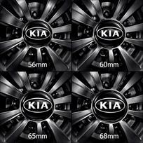 4pcs 56mm 60mm 65mm 68mm Car wheel emblem Wheel Center Hub Cap auto Rim refit badge covers sticker styling accessories For kia 56mm black cap