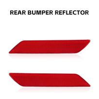 Left Right Rear Bumper Reflector for Honda Civic 2013-2015 33505TR0A51 HO1185105 33555TR0A51 HO1184105 Warning Light Strip Cover 1 Pair