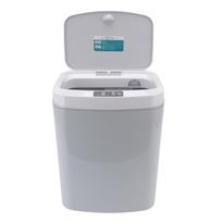 Smart Trash Can 16L Infrared Induction Button Control Manual   Household Automatic Trash Can with Night Light