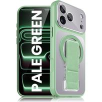Magnet Folding Stand Strong Magnetic Phone Case for IPhone 17 16 15 14 13 12 Pro Max 2IN1 Newest Frosted Mirror Protection Cover iPhone17 žalia